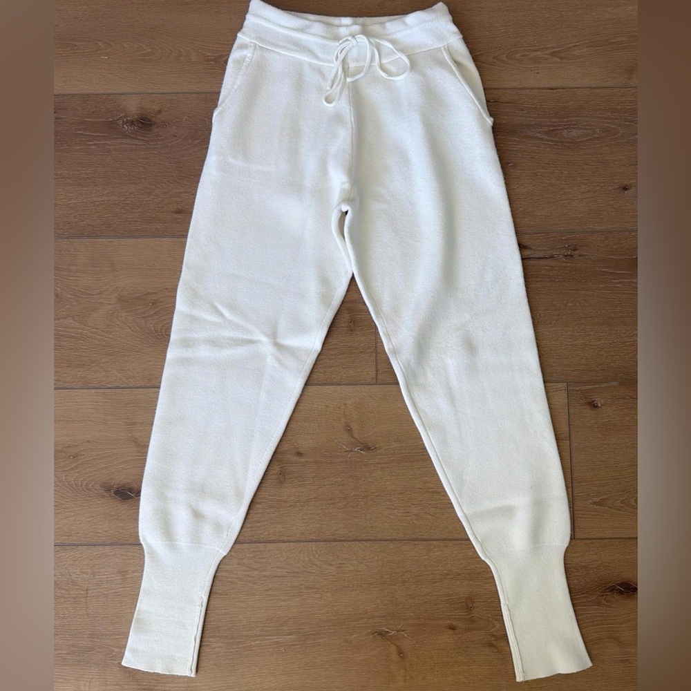 Zara Soft Cream Jogger Pants